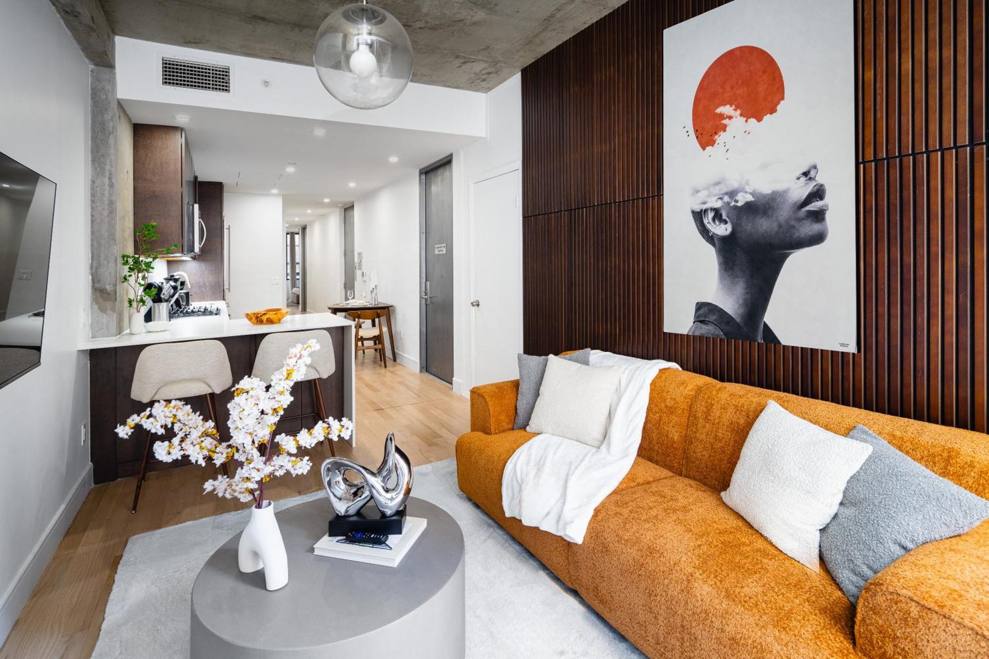 Stunning With Patio In Manhattan Apartment New York